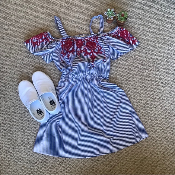 miami Dresses & Skirts - Off The Shoulder Fit and Flare Dress